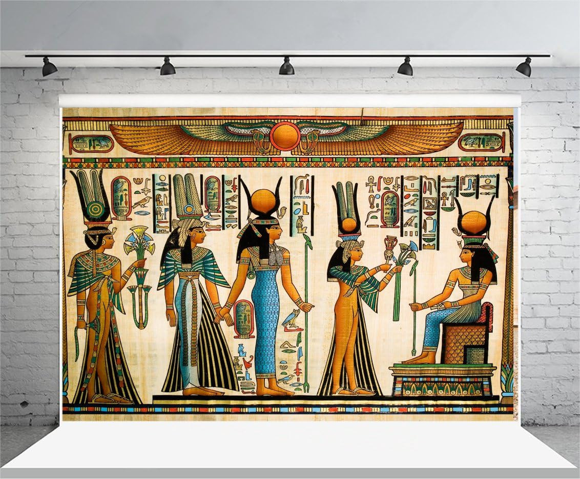 5X3Ft Gods of Egypt Backdrop for Photography Egyptian Decor Ancient Egyptian Myt
