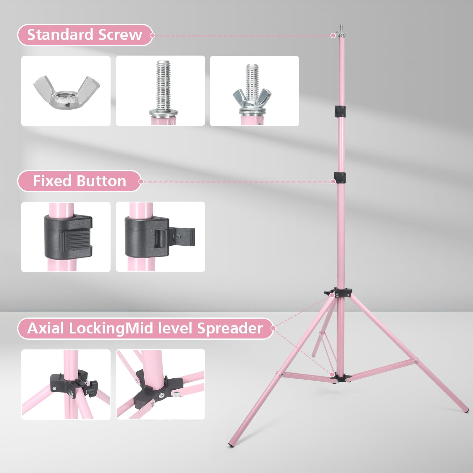 Backdrop Stand 10x7ft(WxH) Photo Studio Adjustable Background Stand Support k…