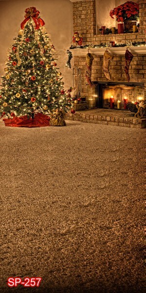 10’x20′ CP Christmas Season Scenic Microfiber Fabric background backdrop SP257