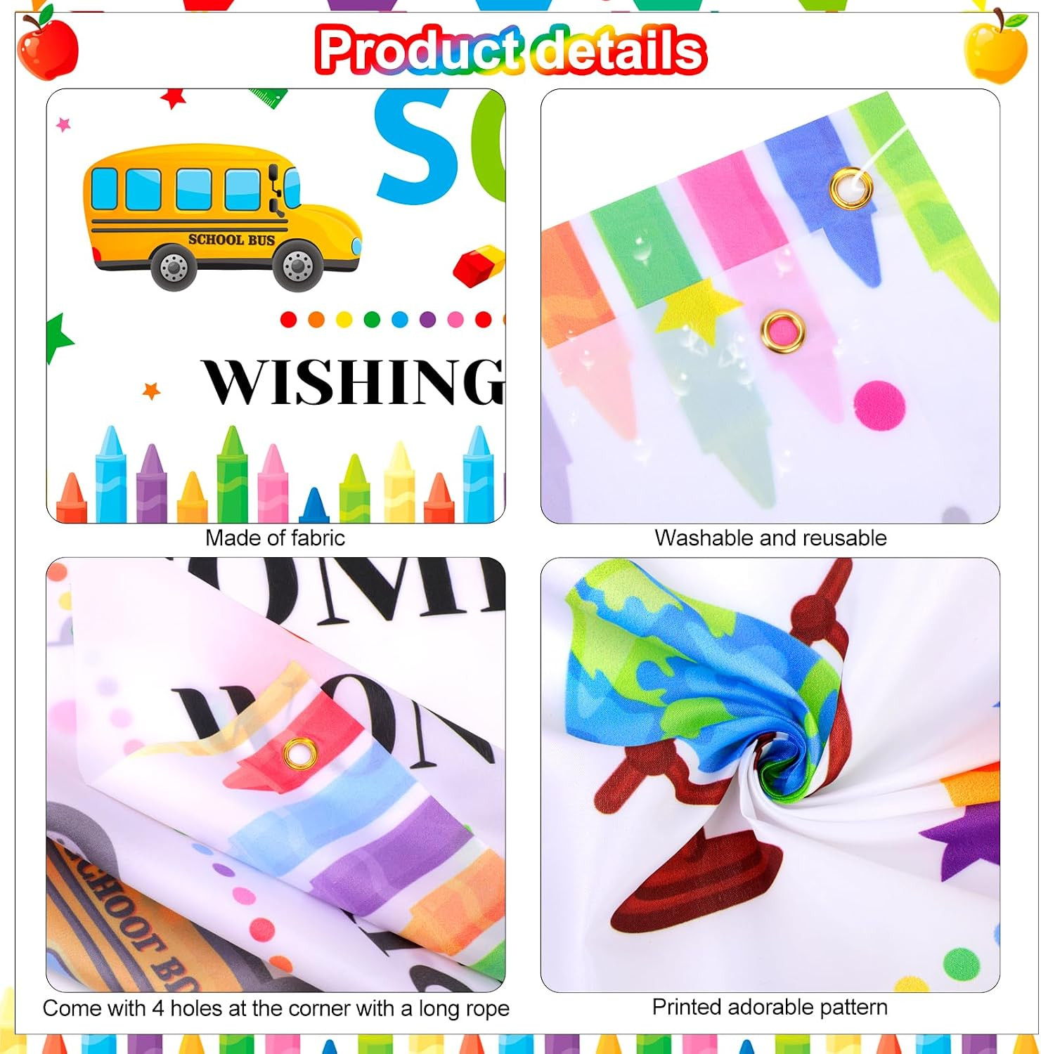 Back to School Backdrop, Here’S to a Bright School Year Backdrop, First Day of S