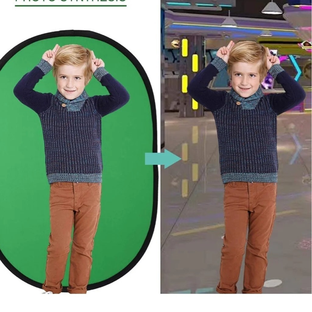 LTRINGYS Green Screen Backdrop Collapsible Reversible Multi-Disc Pop Up Reflect
