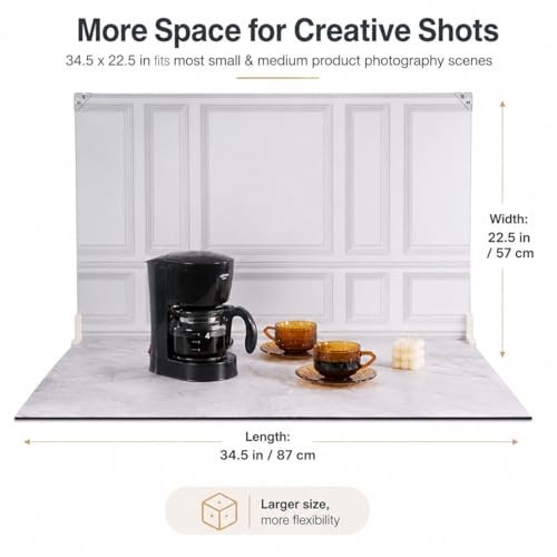 Product Photography Backdrops 22.5×34.5in, Multipattern Extra Large Size SetA