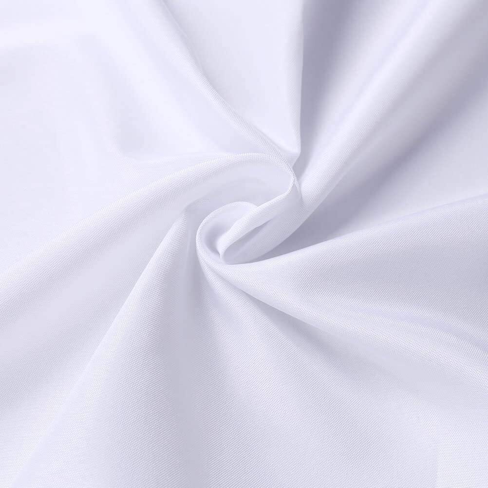 6×10 Feet White Polyester Backdrop Curtain Wedding Party Banquet Fabric Backdrop