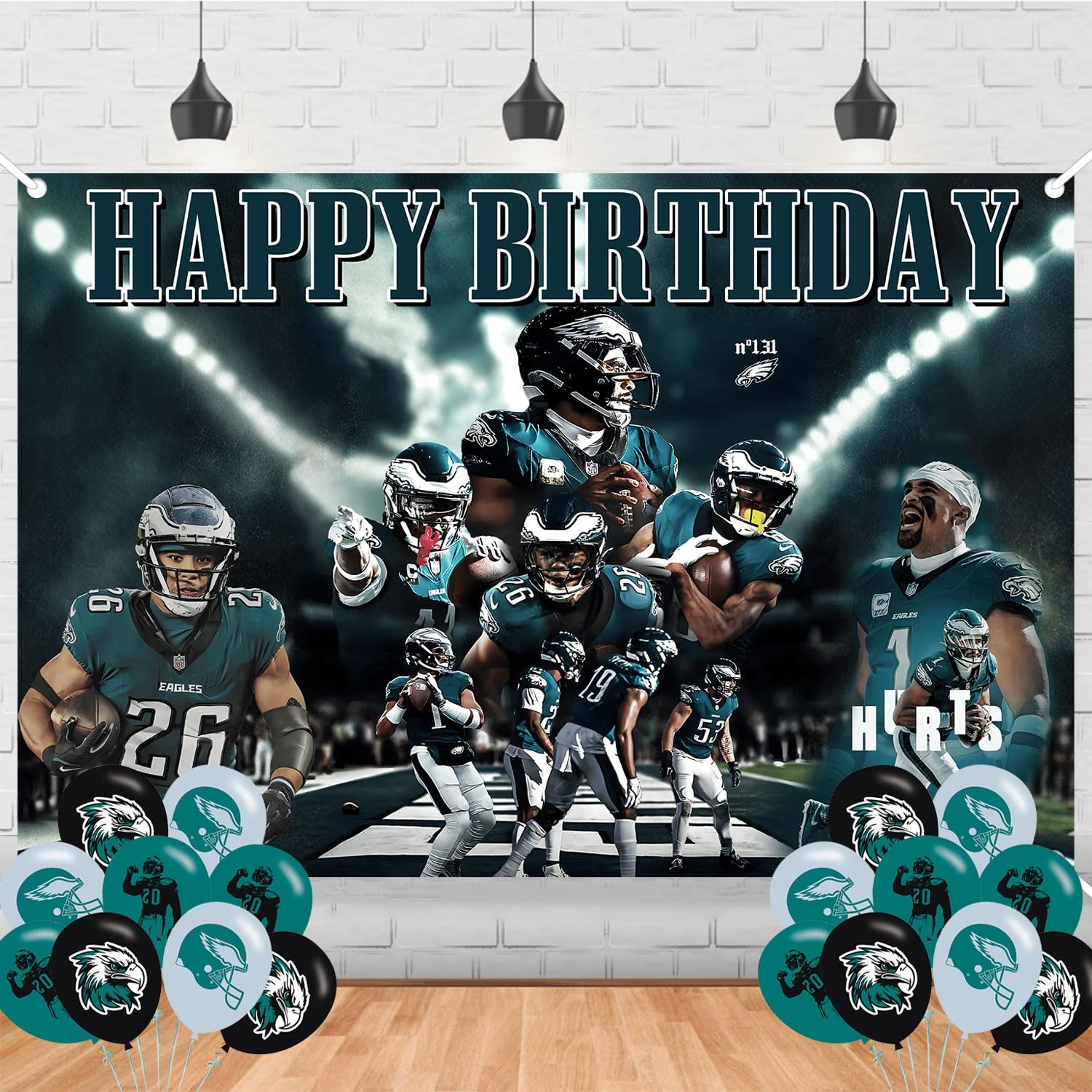 Philadelphia Soccer Happy Birthday Backdrop Eagles Football Banner Poster for…