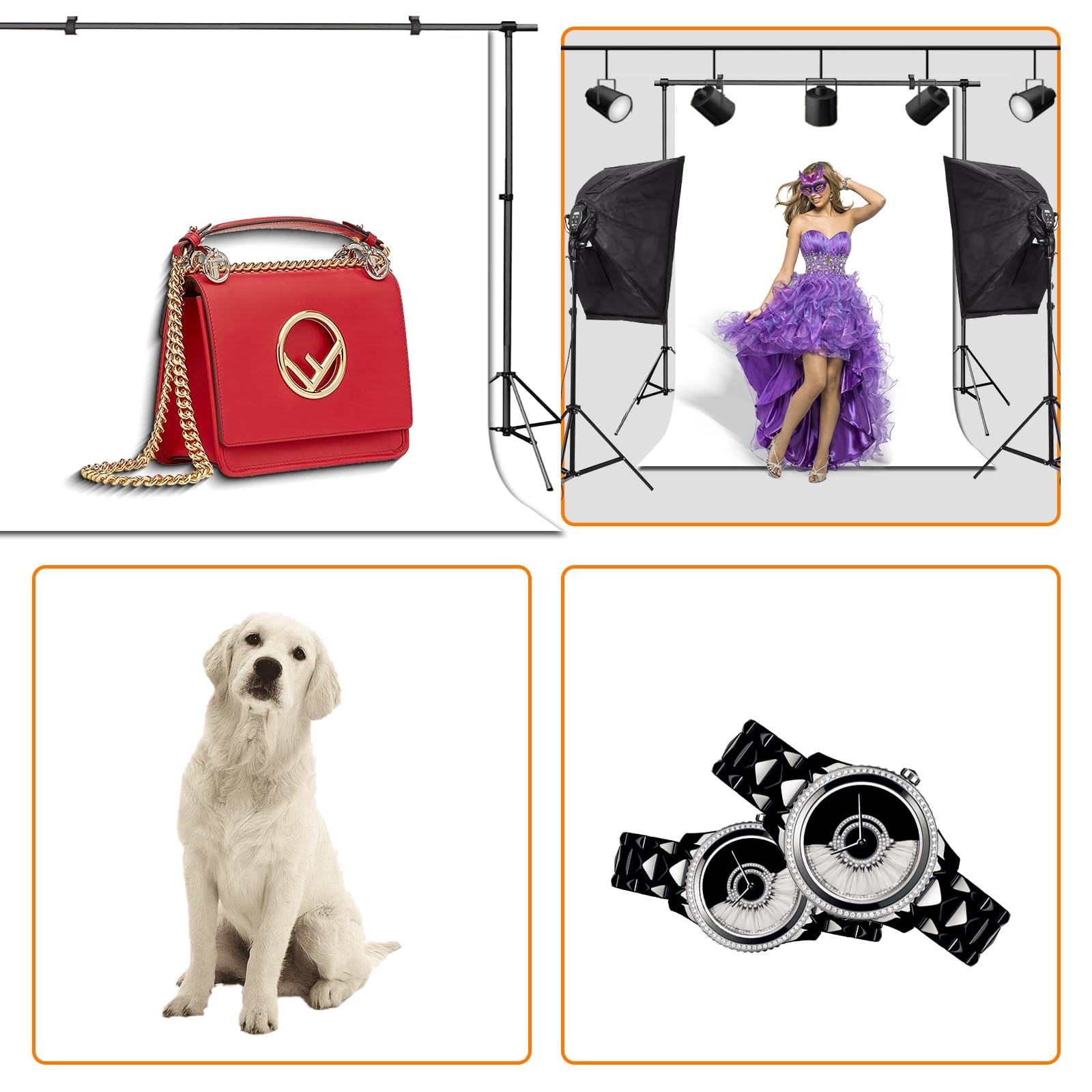 Uhexoyo White Portrait Backdrop for Photography,Photobooth 5x7FT,