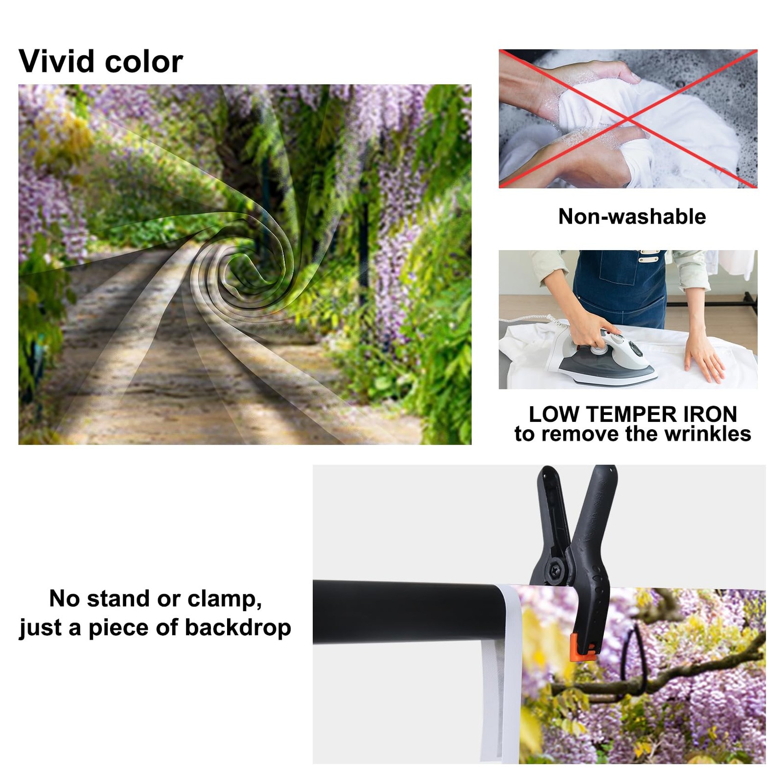 5x3ft Background for Purple Cirrus Pathway Photography Backdrop Violet Wister…