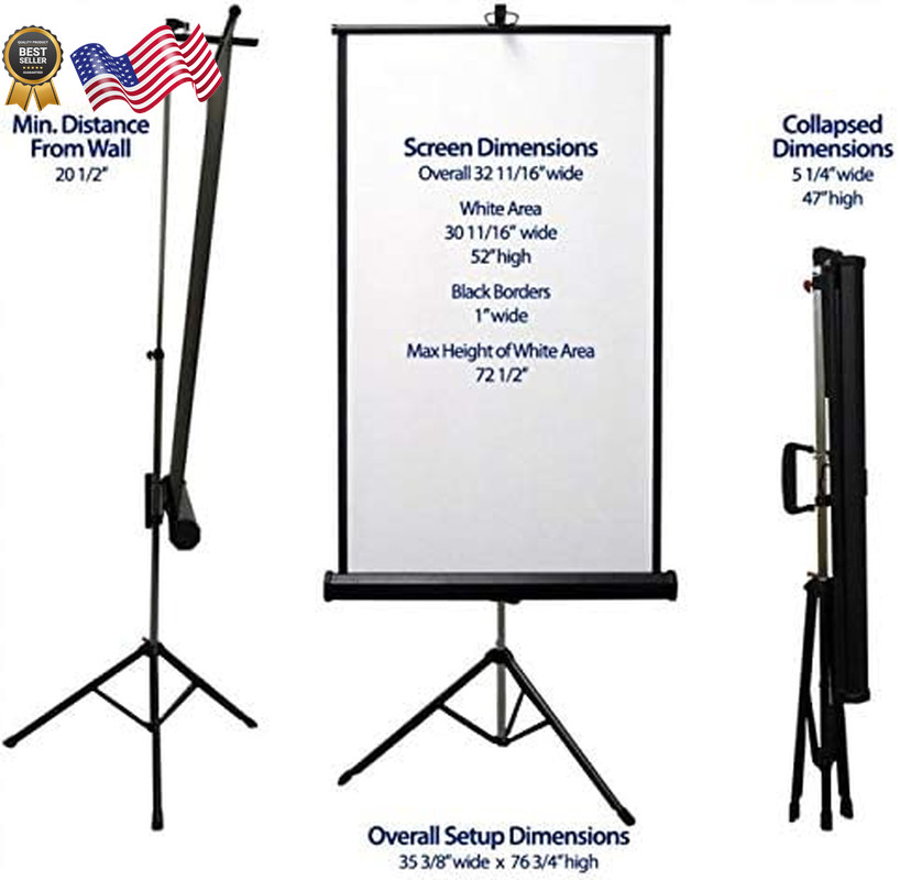 Retractable White Photo ID Backdrop for Passport Photos (Free Standing)