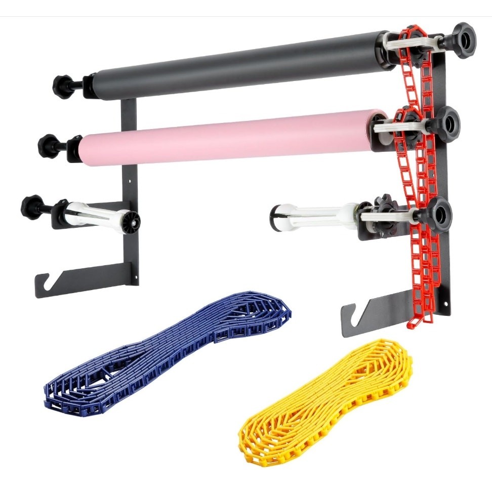 NEEWER 4-Roller Wall Mount Manual Photography Background Support System