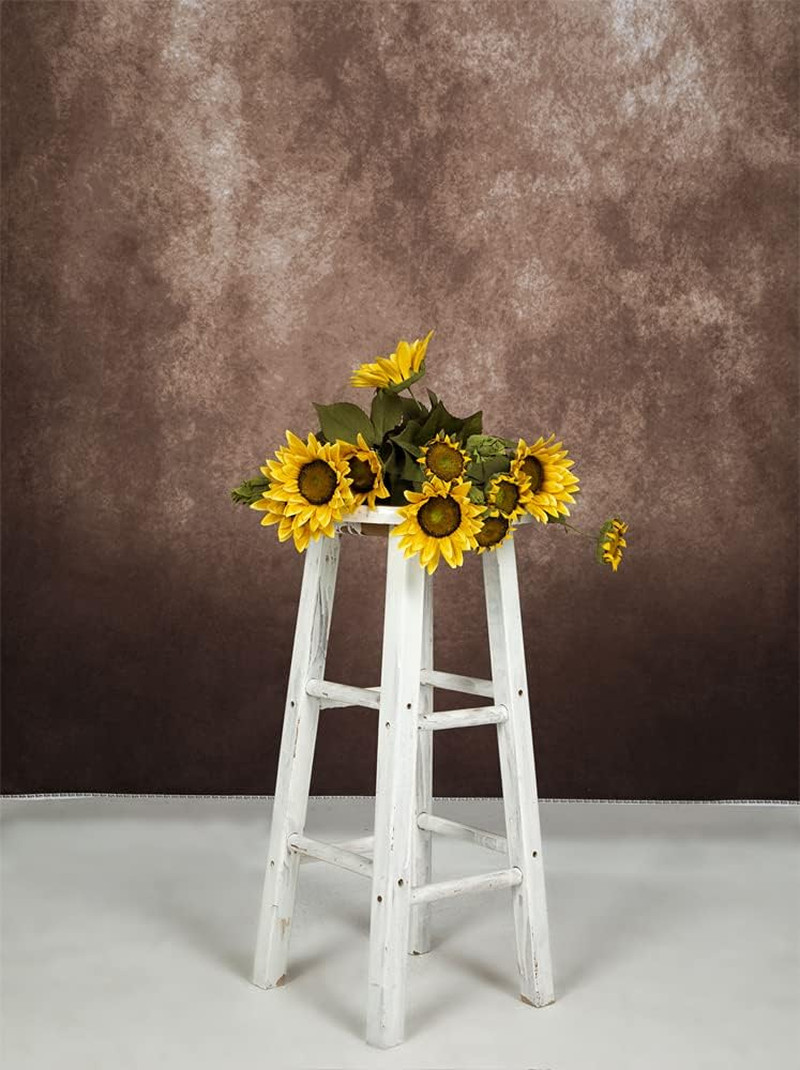 5X7Ft Brown Portrait Backdrops Vintage Brown Backgrounds for Professional Photog