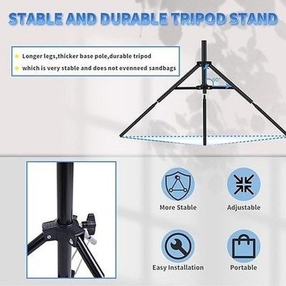 7x10ft Adjustable Photo Backdrop Stand Kit w/ 5 Crossbars 6 Clamps Bag #R048