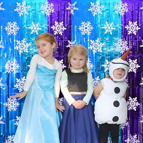 Winter Princess Birthday Party Decorations, 2 Pack Ice Birthday Party Supplies