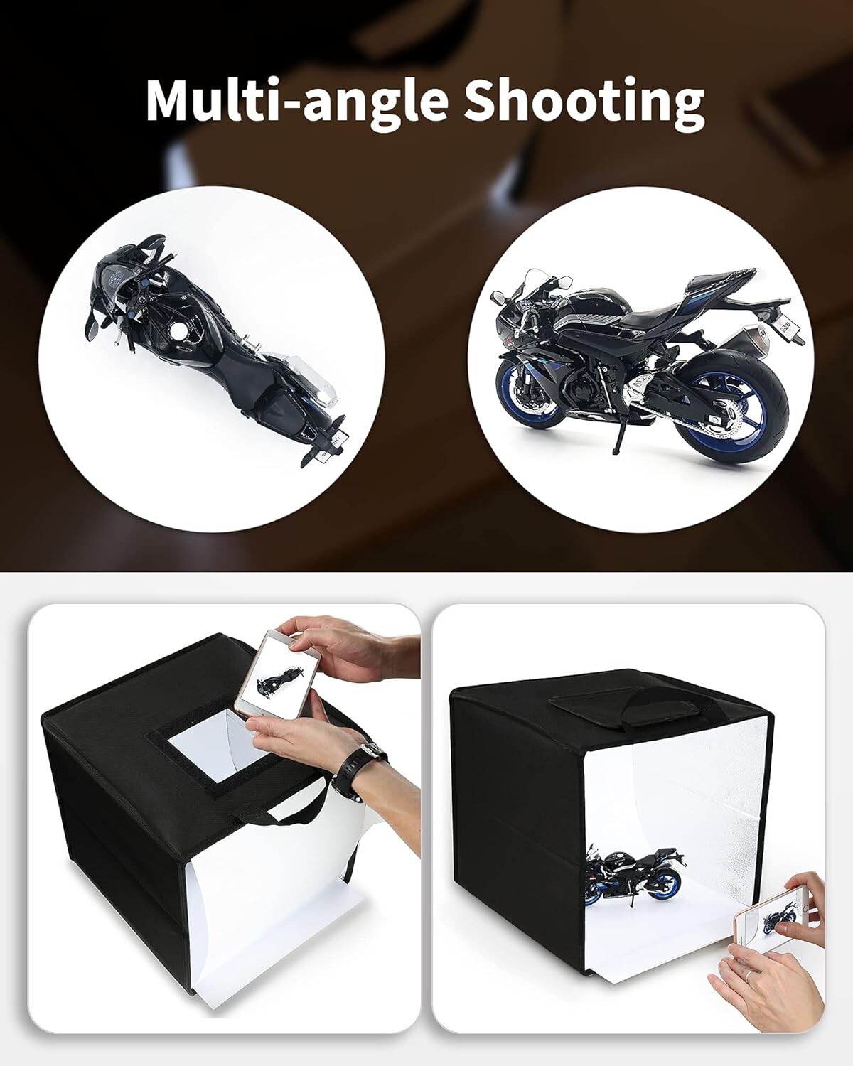 Caja de estudio fotográfico para artículos pequeños Fotografía de productos NEW