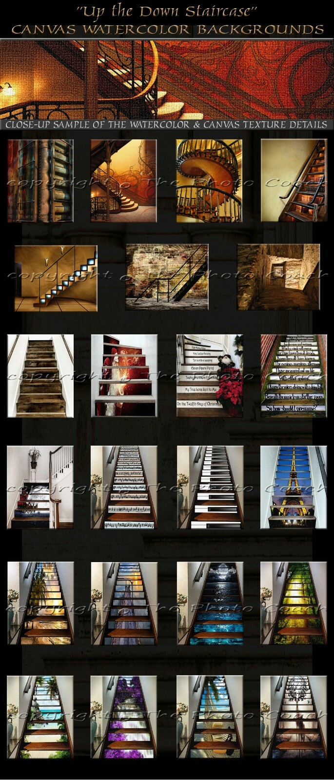 Digital Backdrops Photography Backgrounds A Best Seller Stair Case Collection 1L