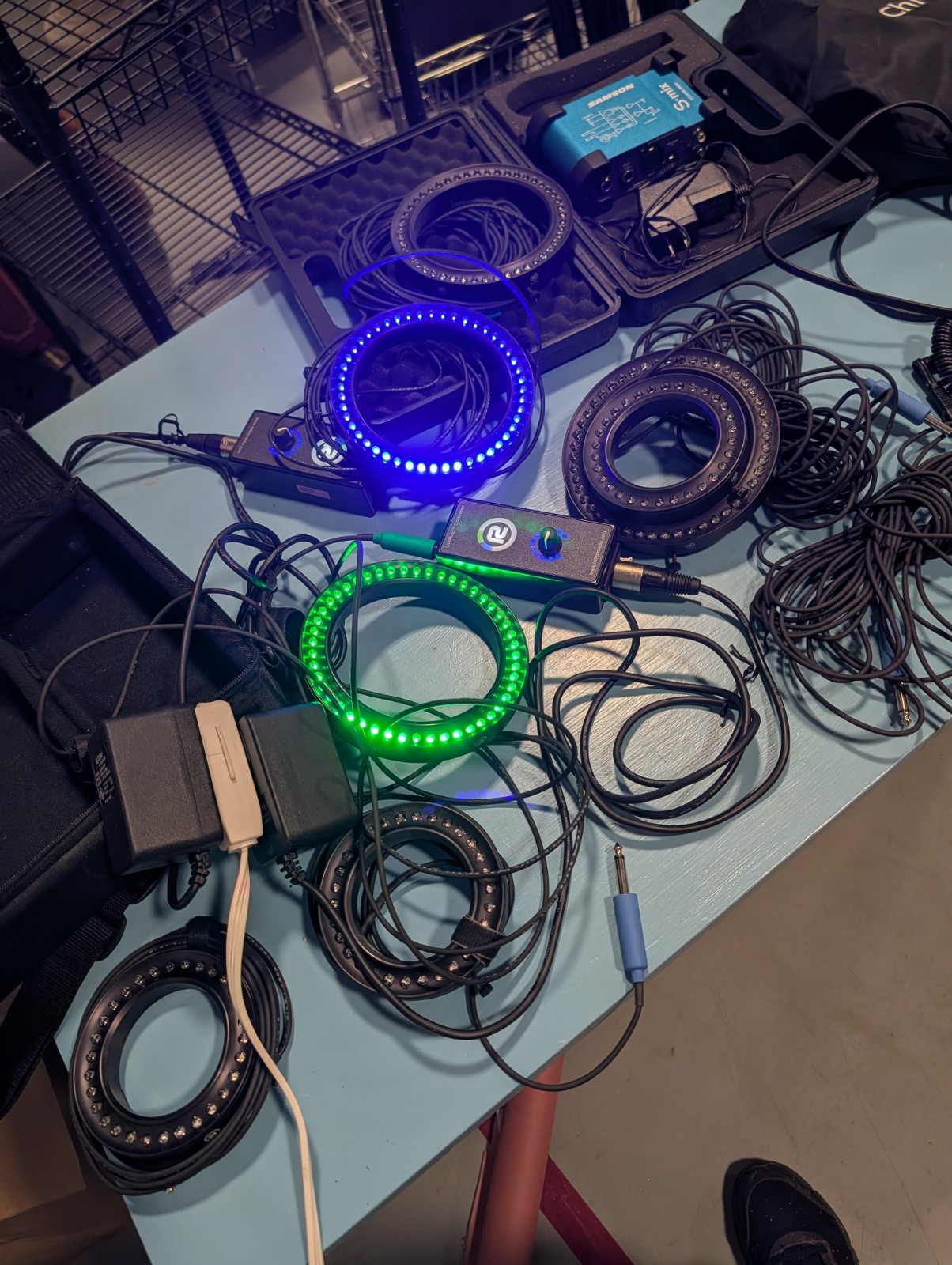 Large Lot Reflecmedia LiteRings Chroma Extra DJ equipment everything in photos