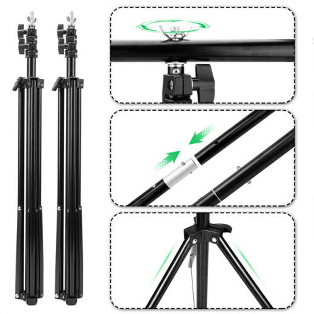 Backdrop Stand Background Stand Kit 6.5 x 6.5 ft for Party & Photo Studio + Case