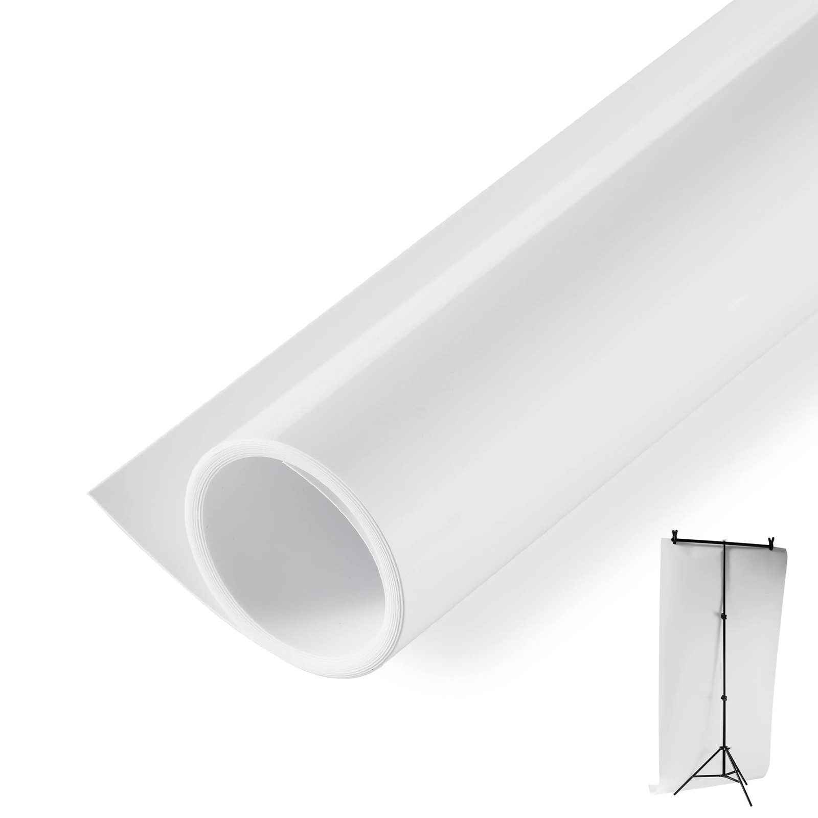 48X80 Inch PVC Backdrop Matte&Smooth PVC Background White Background Backdrop…