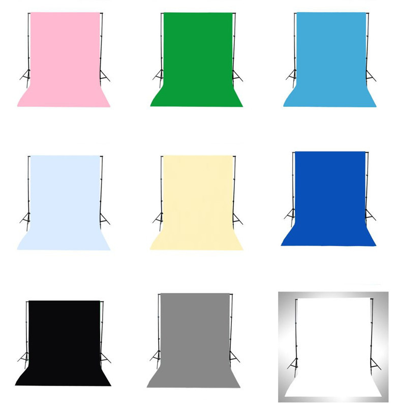 9 Type Solid Color 5x7FT 10x10FT Vinyl Studio Backdrop Photography Background LB