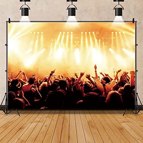 Stage Spotlight Backdrop Concert Live Plateform Background Rock Star 5x3ft
