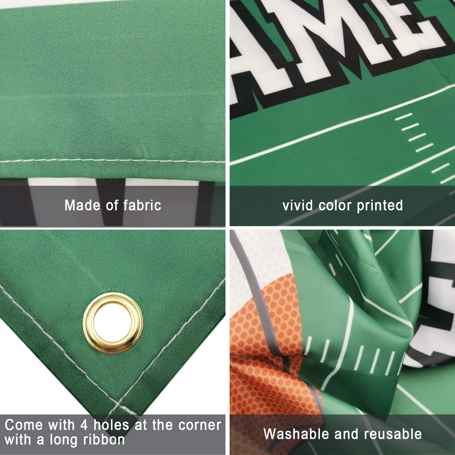 Football Field Backdrop Banner Decorations Large Football Background for Spor…