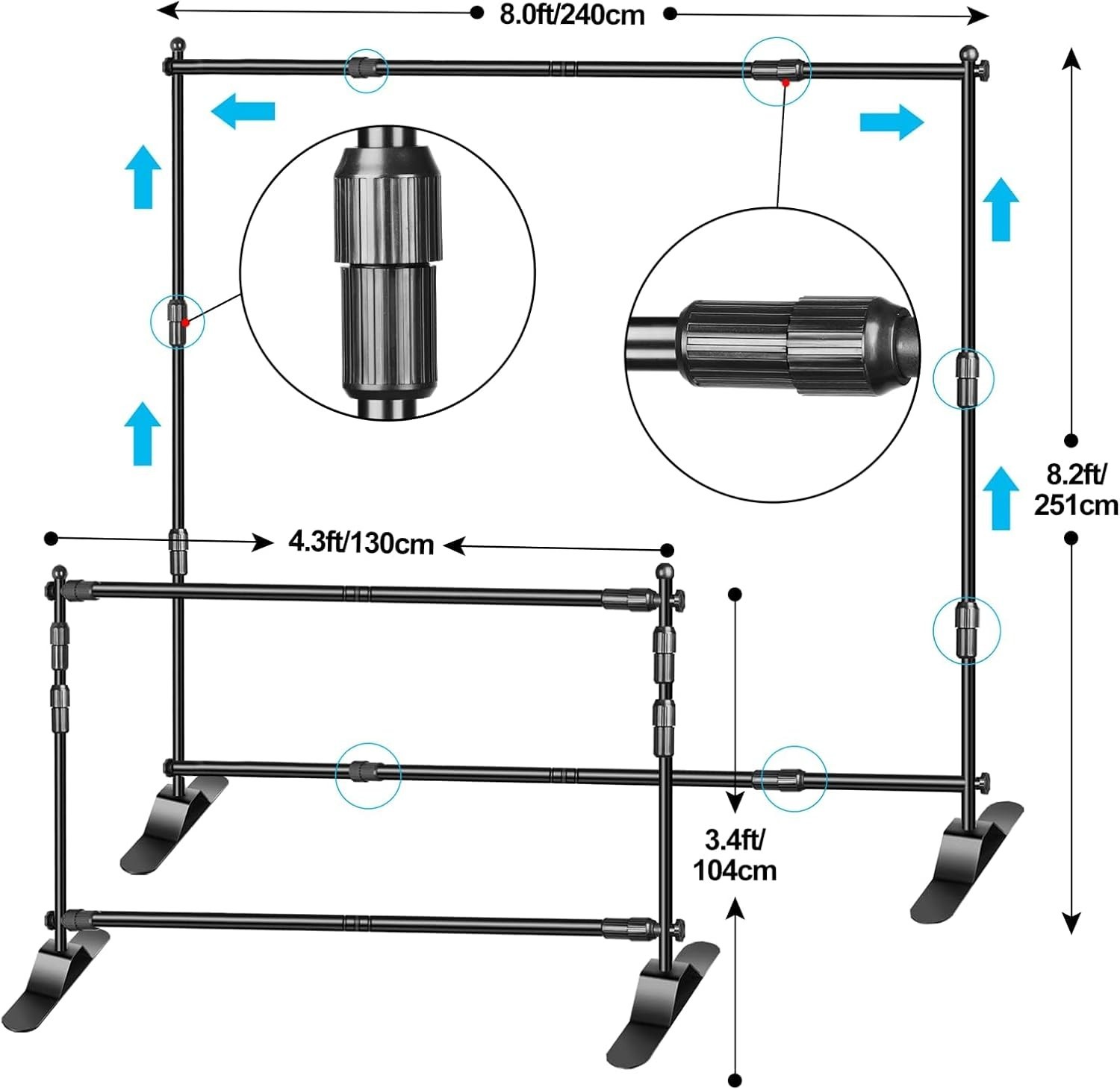 Adjustable Banner Stand for Trade Shows-