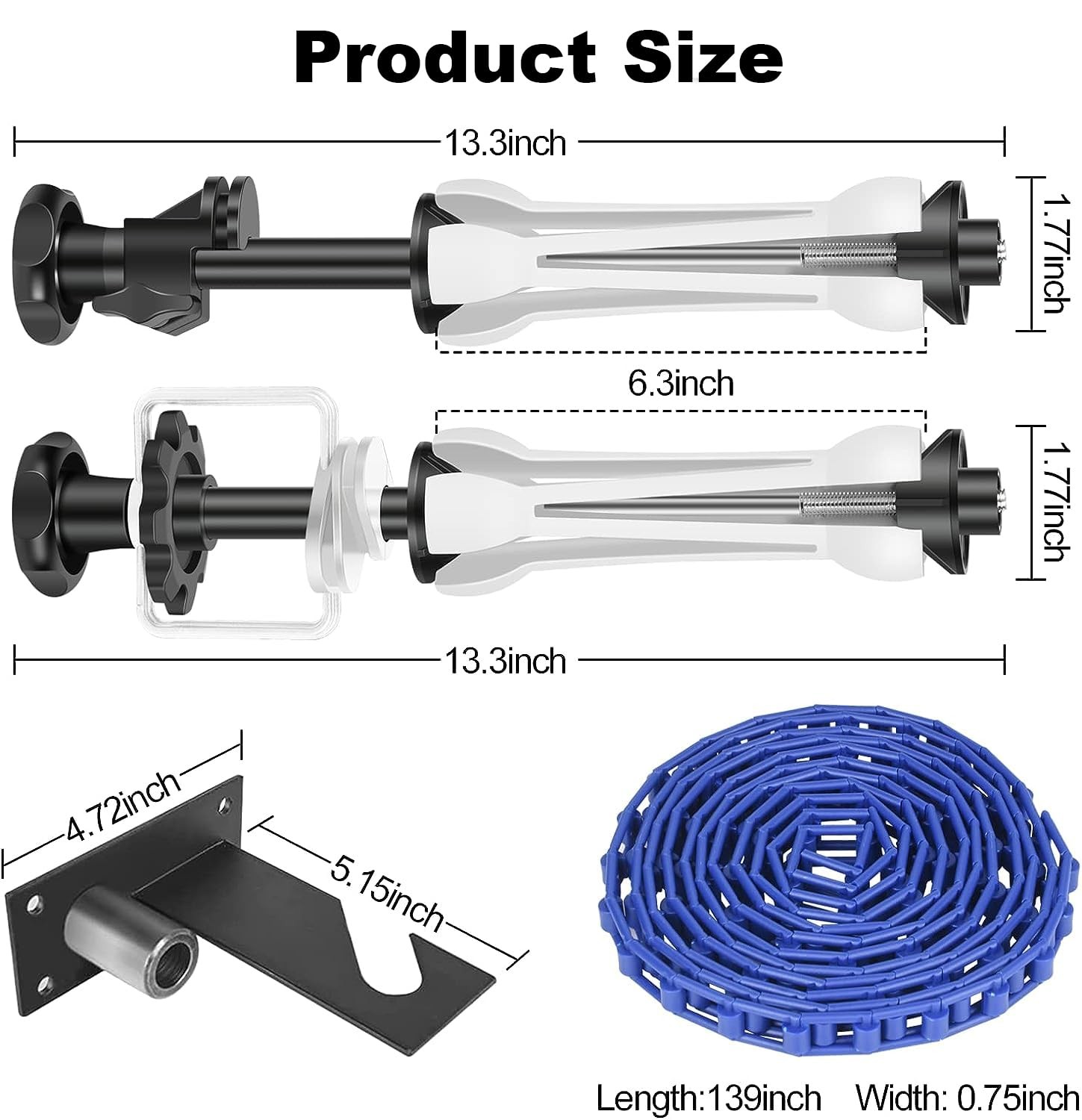 Photography Single Roller Wall Mounting Manual Background Support System, wit…