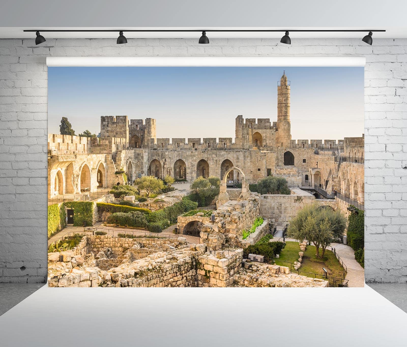 BELECO 7x5ft Fabric The Old City Jerusalem Backdrop Israel 7x5FT, A12907