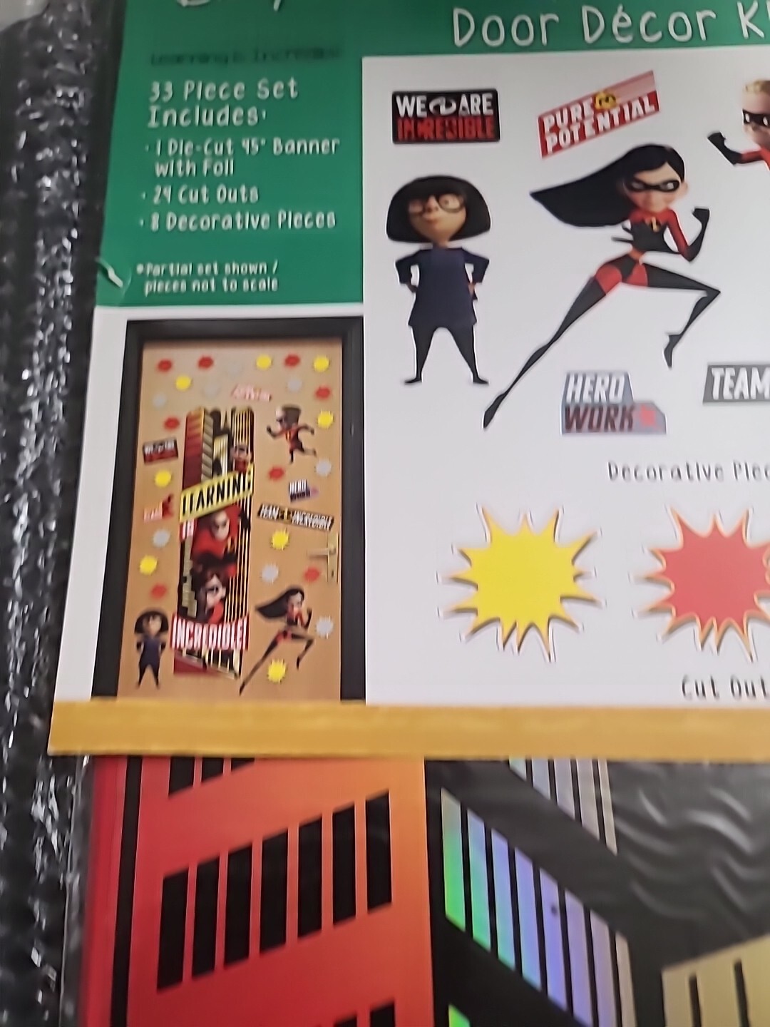 Eureka Disney Pixar The Incredibles Classroom Decoration Door Poster Kit, 33p…