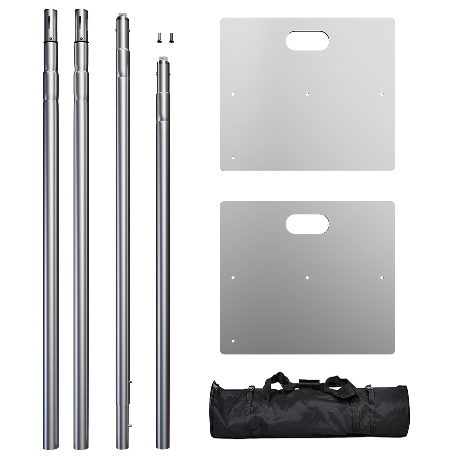 Heavy Duty Backdrop Stand, 8x10ft Pipe and Drape Backdrop Stand Kit with Adju…