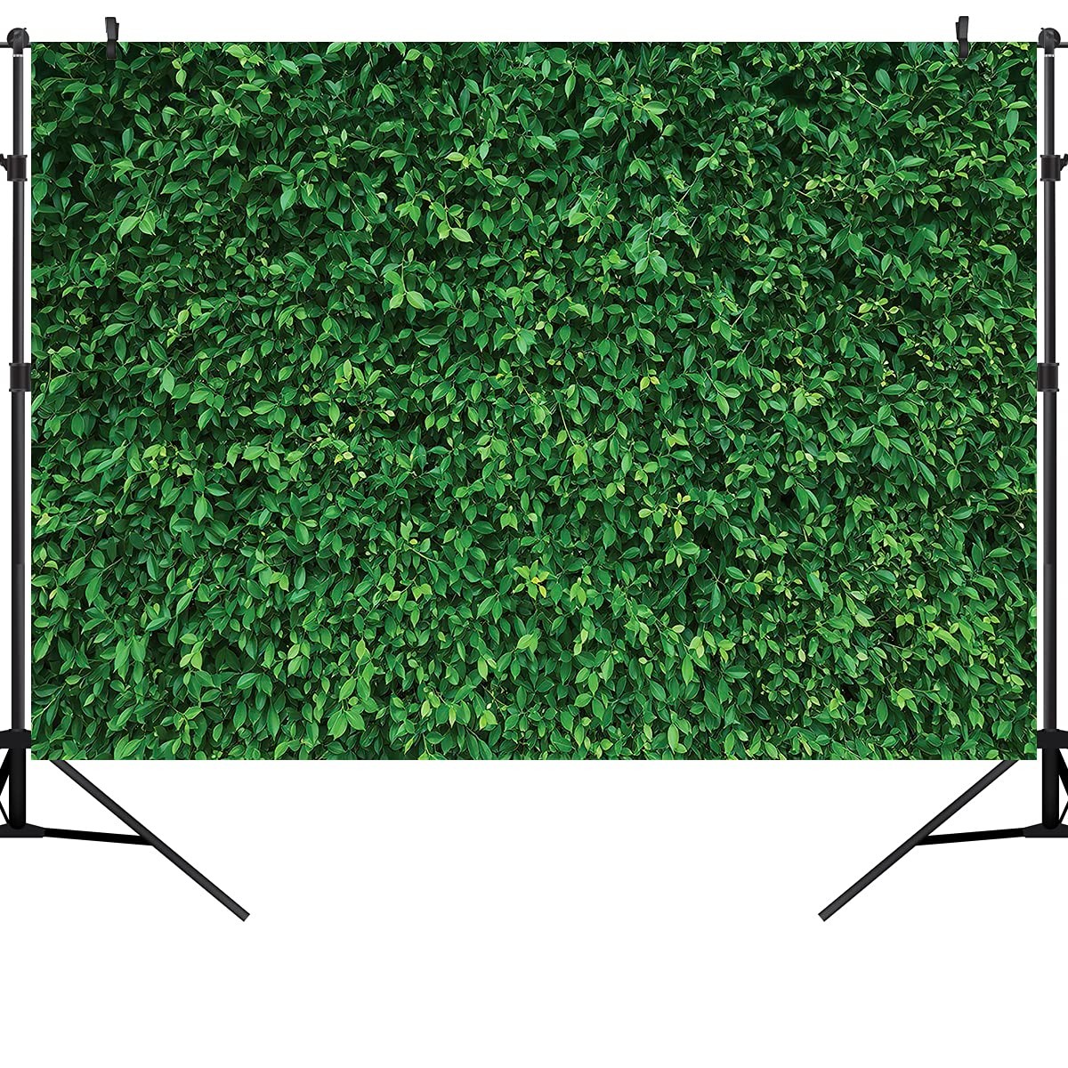 7x5ft Green Leaves Nature Photography Background Computer-Printed Vinyl