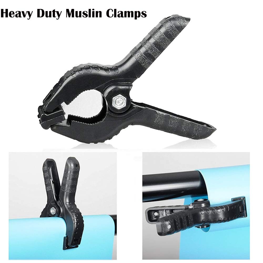 Muslin Clamps Clips Heavy Duty 4.5 Inch Photo Studio Backdrops 9 PCS