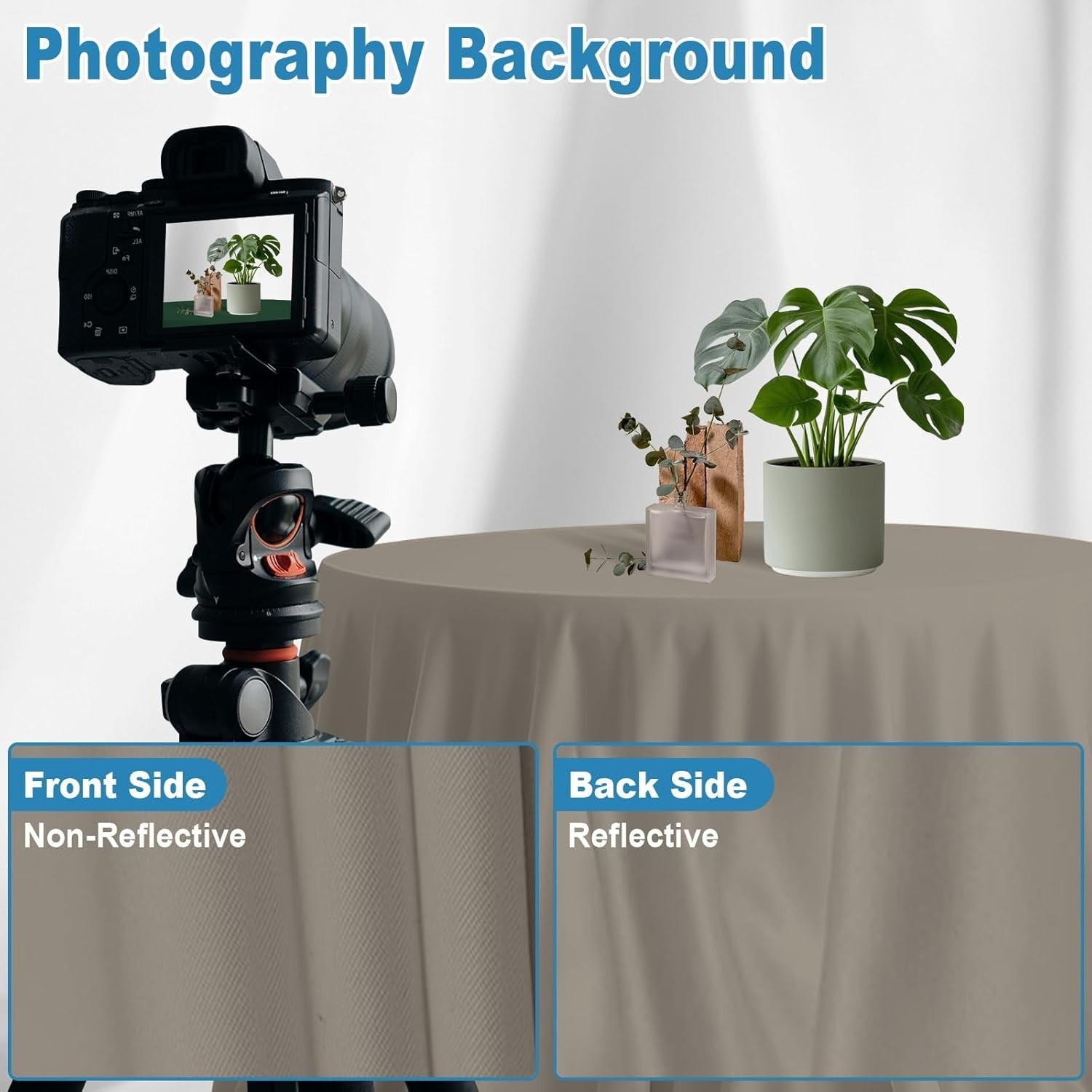 Versatile Grey Backdrop for Product Photography