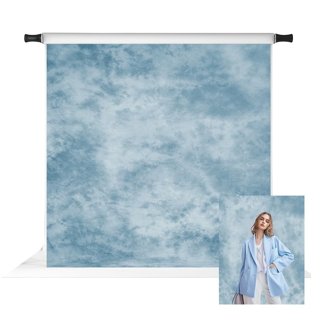 Kate 10x10ft Light Blue Abstract Photography Backdrop 10x10ft, blue