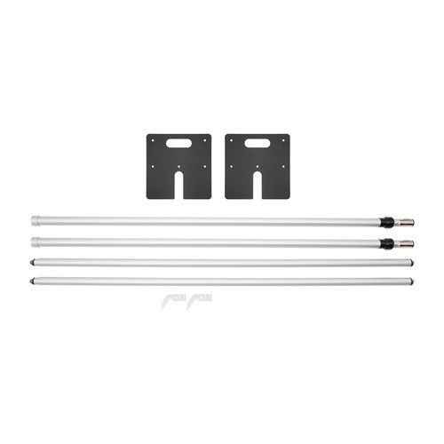 Double Cross Bar Adjustable Quick Backdrop Kit 10′ x 10′ Pipe Without Drape