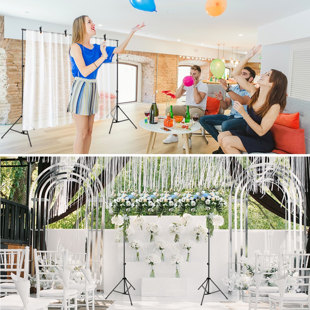 10FT Photography Adjustable Background Stand Support Photo Backdrop Crossbar Kit