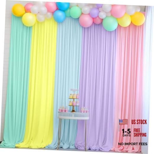 10x7ft Unicorn Backdrop Curtains-Pastel Rainbow Backdrop 10×7 FT Pastel Unicorn