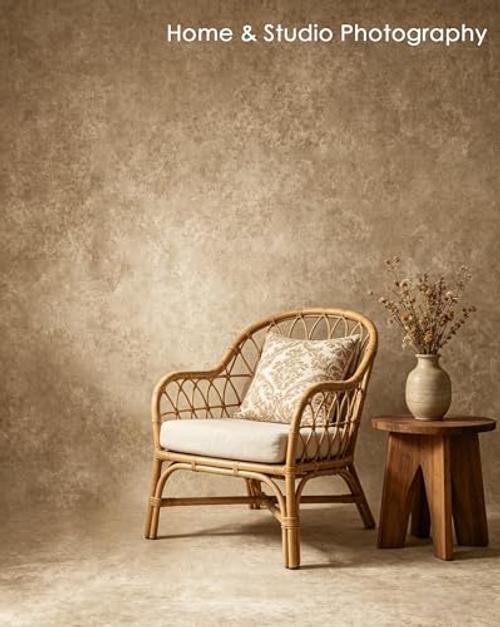Beige Photo Backdrop,Classic Abstract Texture Photography 8x10ft Beige Textured
