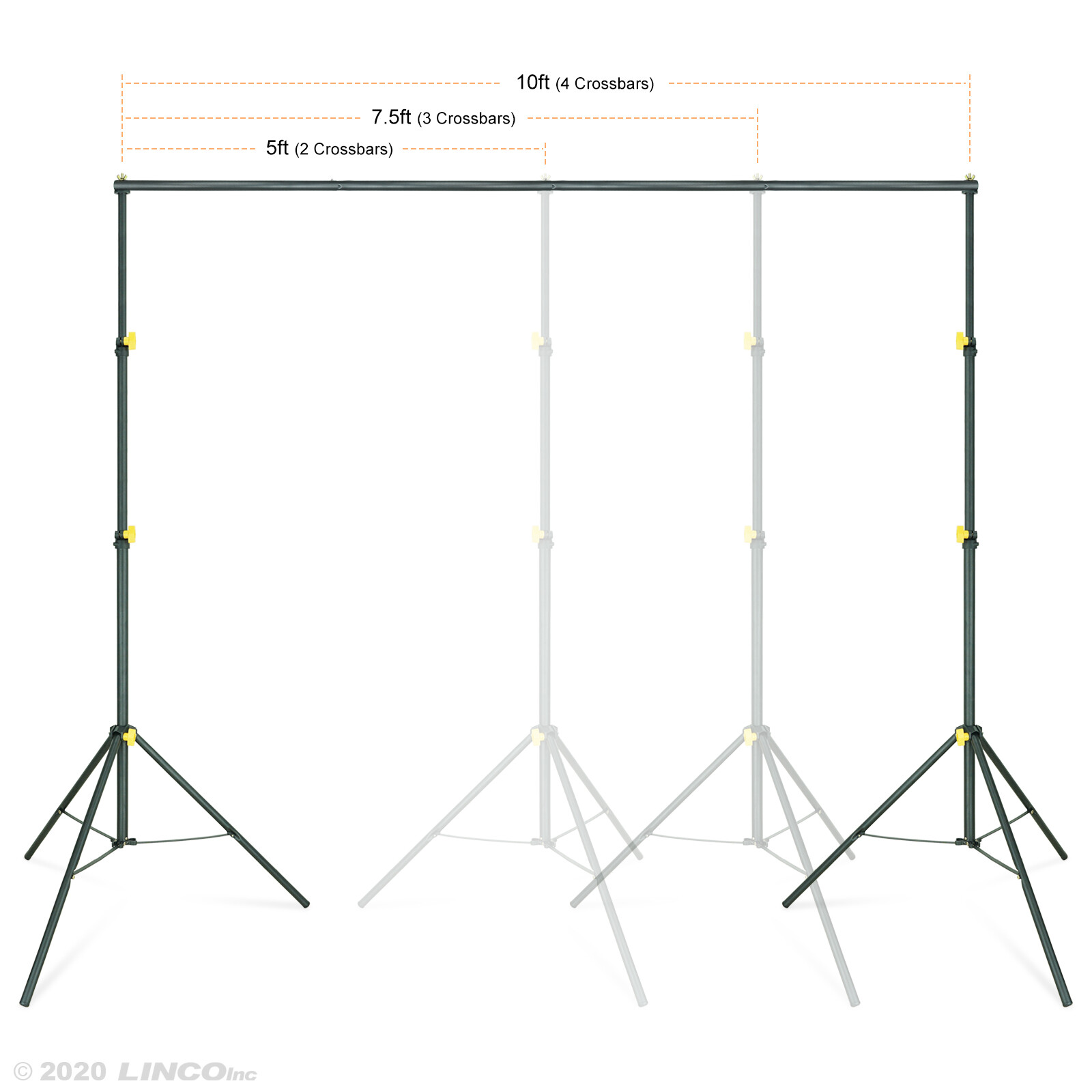Backdrop Support Stand Kit 10×6.5ft Studio Photo Background Support System