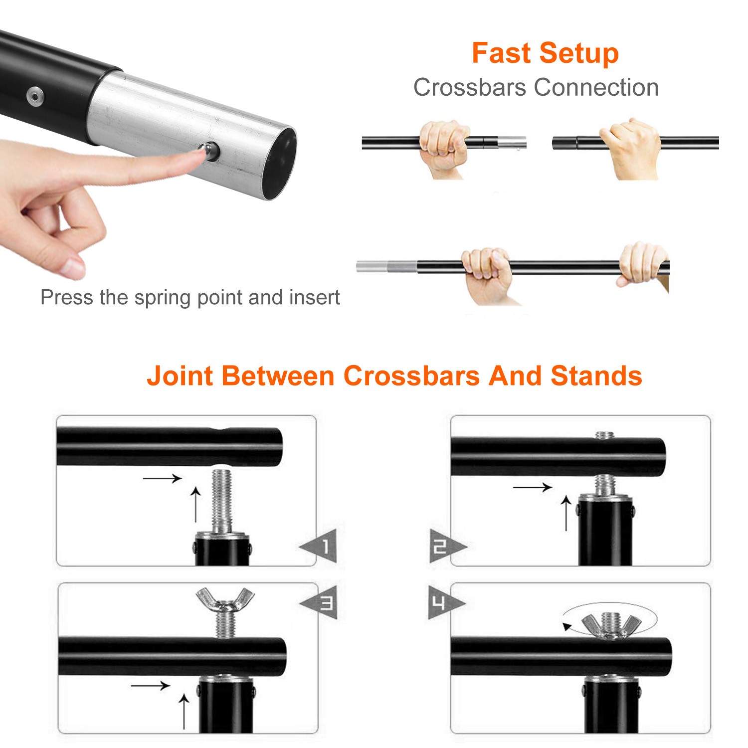 Photography 10Ft Adjustable Background Stand Support Photo Backdrop Crossbar Kit