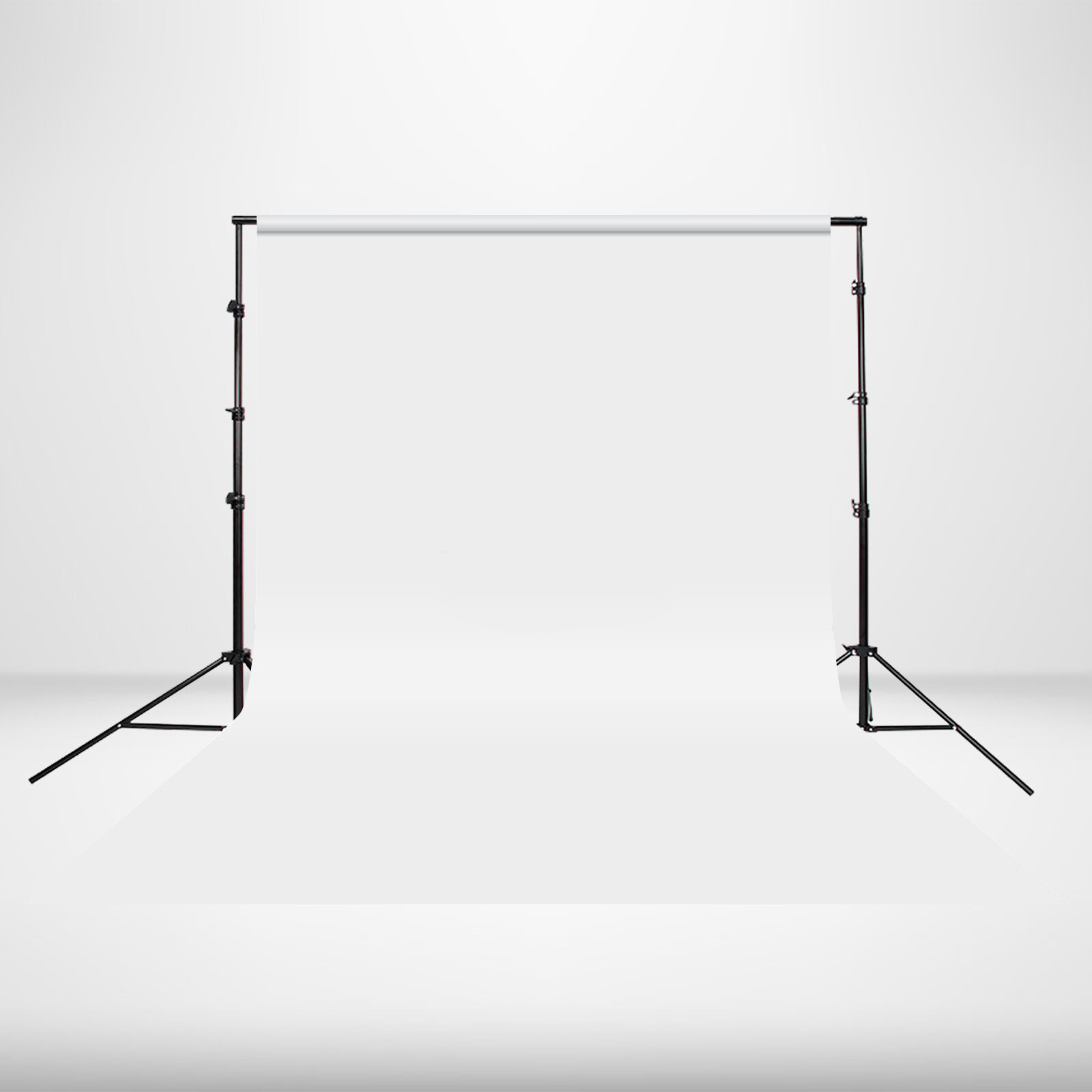 Adjustable Background Crossbar Kit Support Stand Photography Backdrop Black Kit
