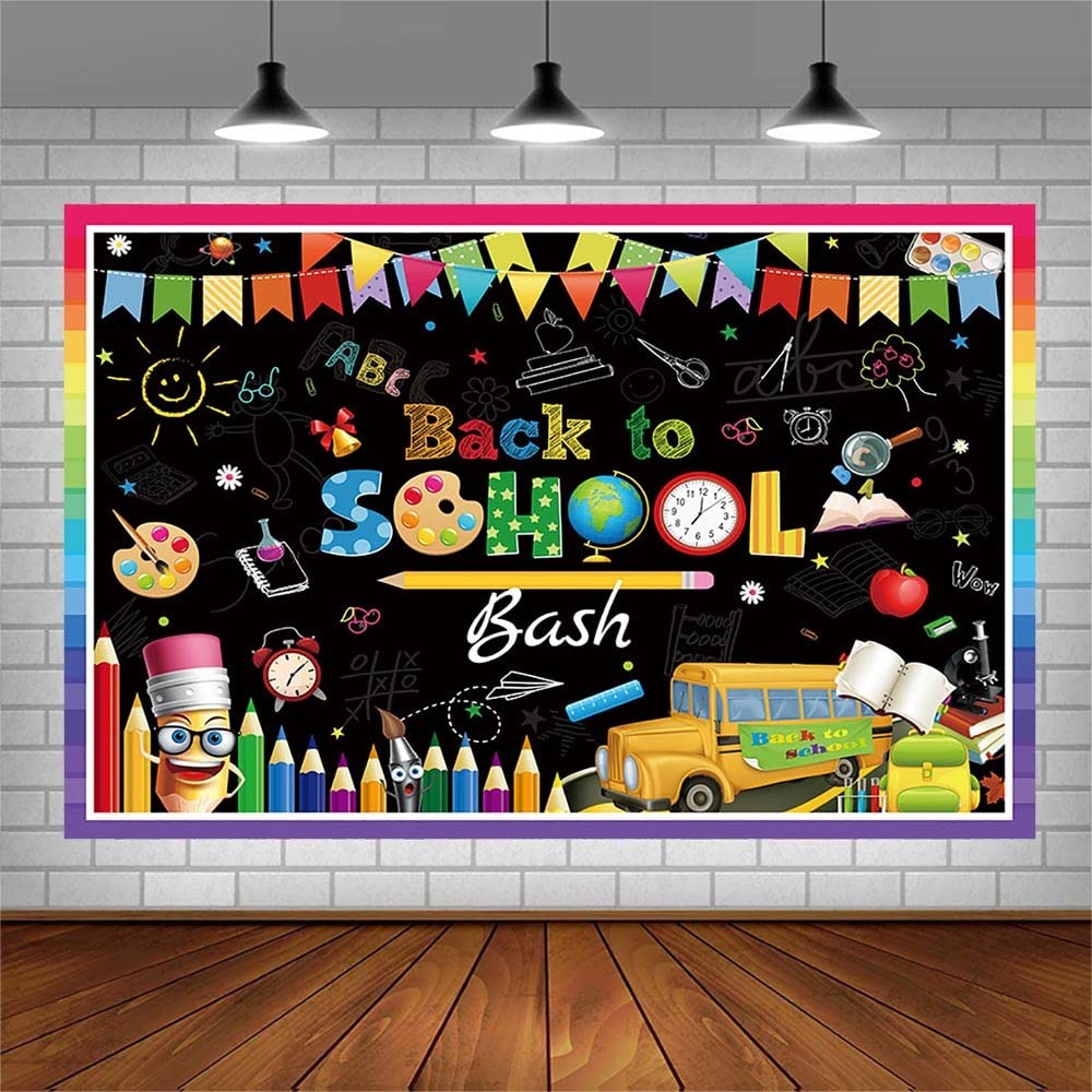 7x5ft Back to School Bash Backdrop First Day of School Preschool Kindergarten…