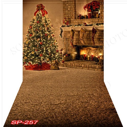 10’x20′ CP Christmas Season Scenic Microfiber Fabric background backdrop SP257