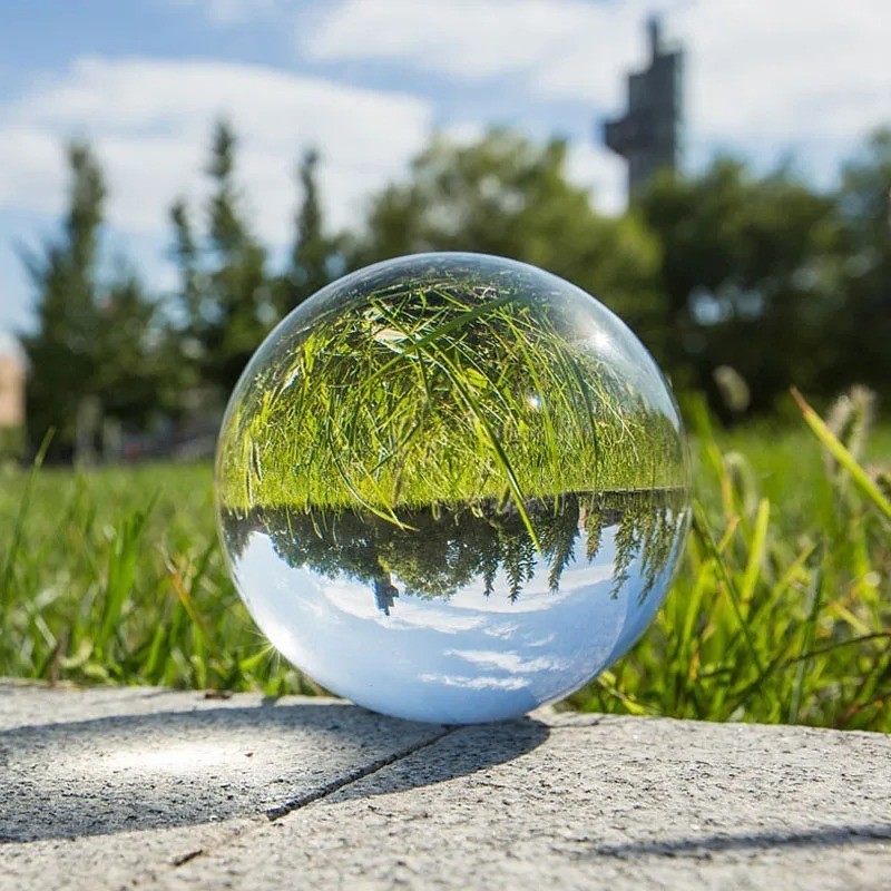 Photography Crystal Ball Sphere Decoration Lens Photo Prop Lensball Clear