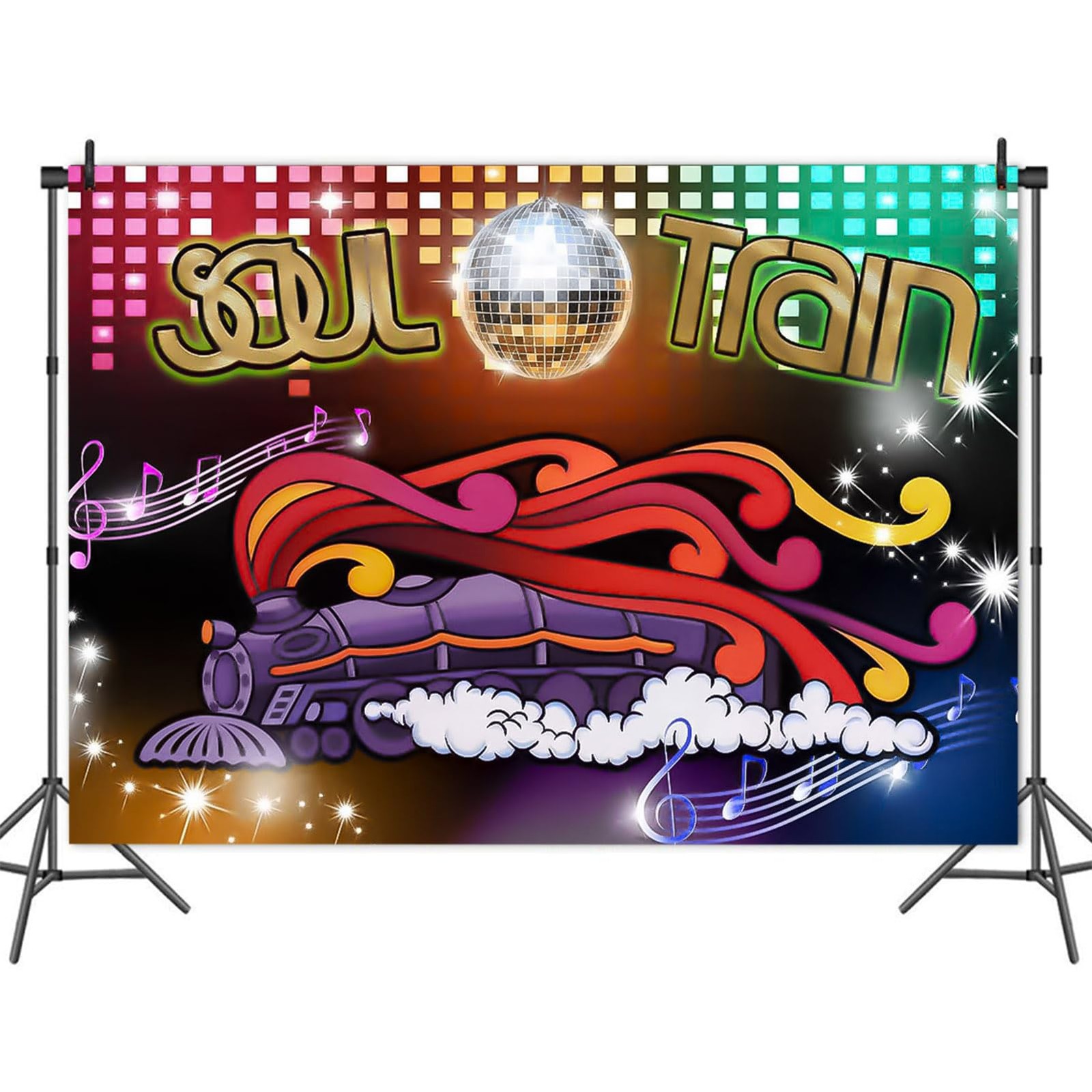 10x8FT 70’s and 80’s Disco Dancing Prom Party Decor Photo Background 70’s The…