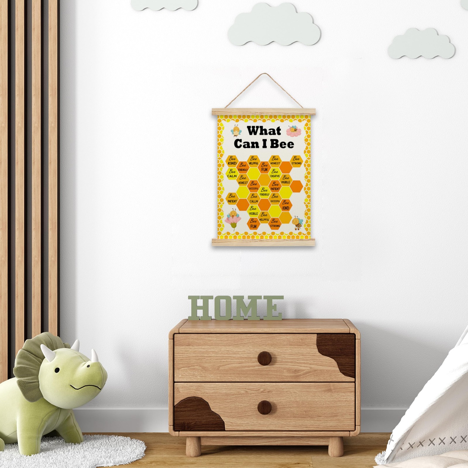 Honey Bee Classroom Posters Decor, What Can I Bee Hanging Canvas Flag Decor F…