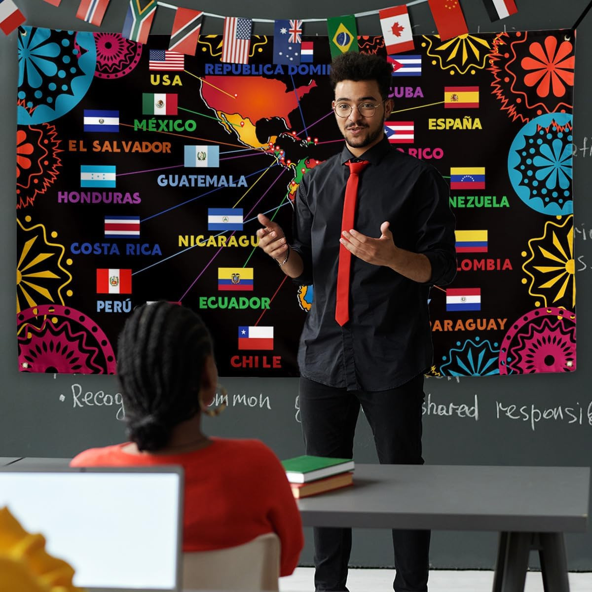 Hispanic Heritage Month Decorations Latin American Banner Spanish Classroom Deco