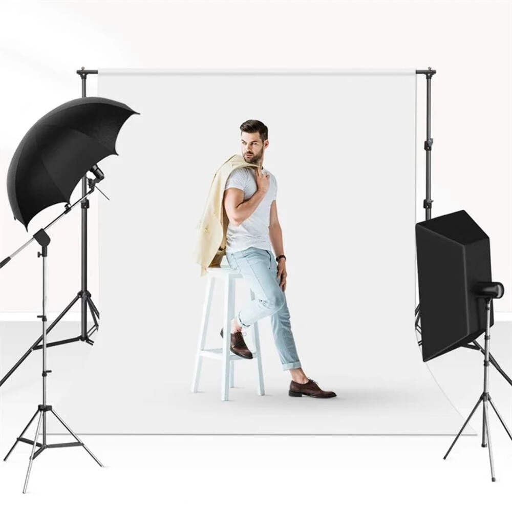 Hridz Muslin Backdrops for Photography – White, Black, Green, Red, Blue, or Grey