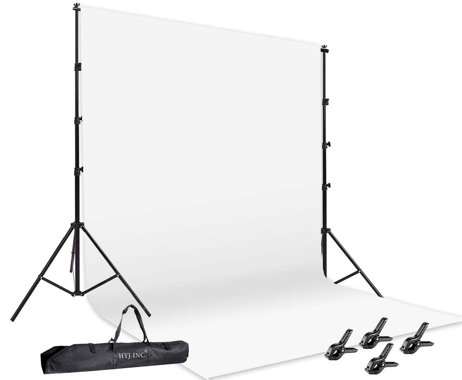 Photo Video Studio 12 x10ft 100% Muslin White Backdrop with 10 x 8.5ft Stand …