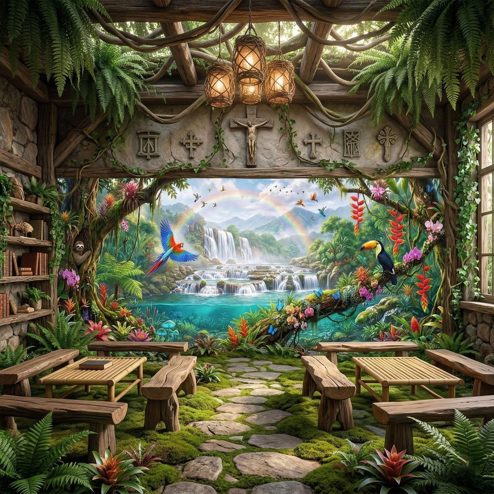 2026 VBS School Backdrop Party Extra Large Decorations for Photoshoot 18X6 FT…