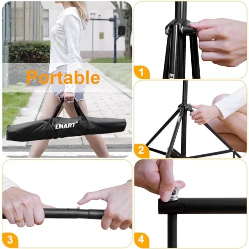 Photo Backdrop Stand kit, 8.5 x 10 ft Back Drop Adjustable Frame for 8.5x10ft