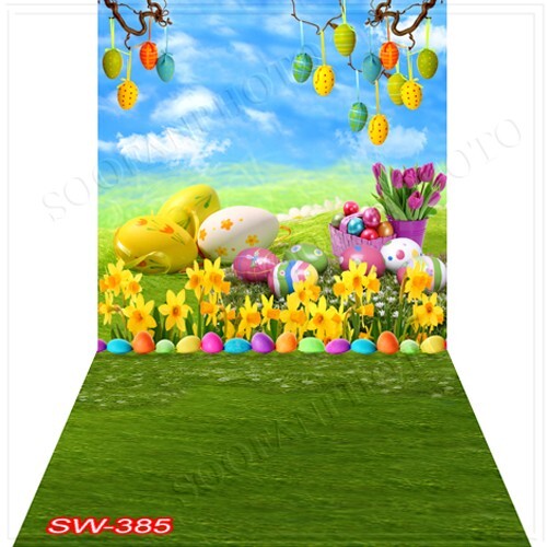 10’x20′ CP Easter Day Holiday Scenic Microfiber Fabric background backdrop SW385